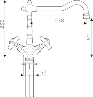 Смеситель для кухни Omoikiri Tokigawa-C